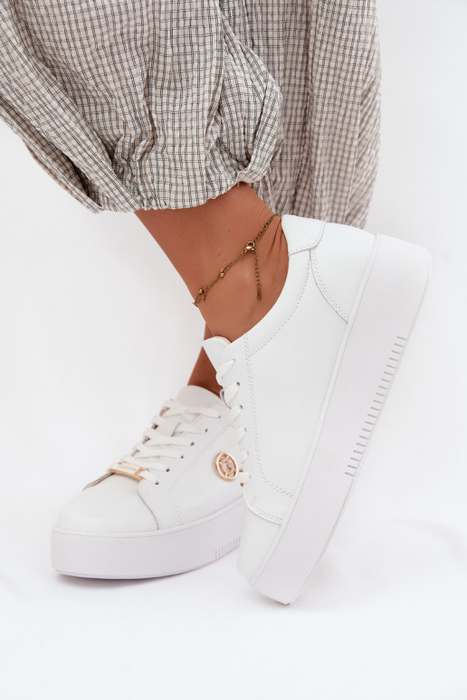 Zapatillas blancas para mujer con plataforma Dainty