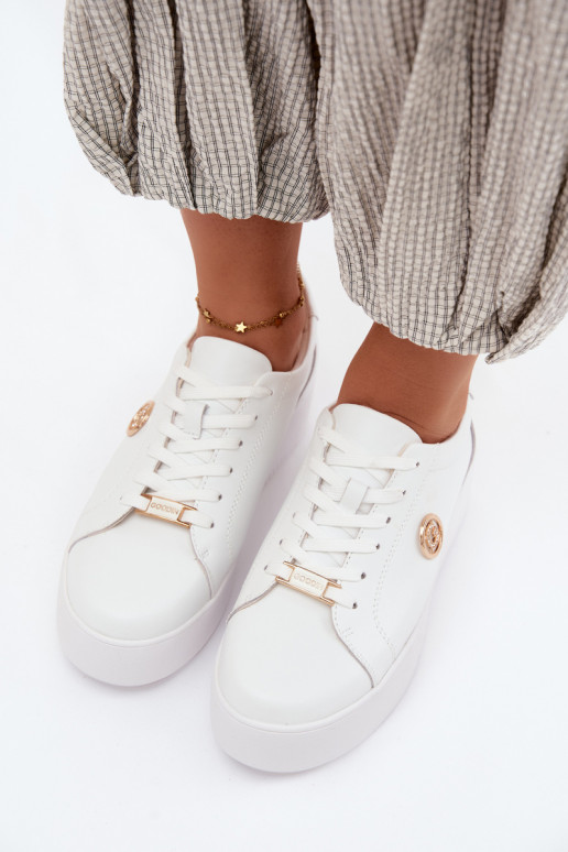 Zapatillas blancas para mujer con plataforma Dainty