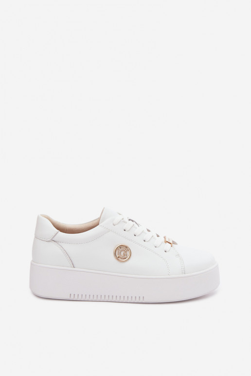 Zapatillas blancas para mujer con plataforma Dainty