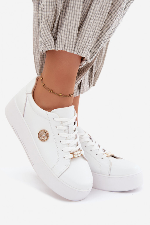 Zapatillas blancas para mujer con plataforma Dainty