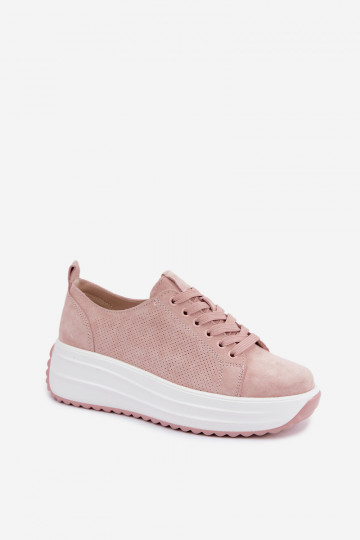 Zapatillas rosas para mujer de ante sintético con plataforma Inaya 2