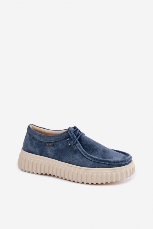Zapatos azules para mujer de ante sintético con plataforma Jamila