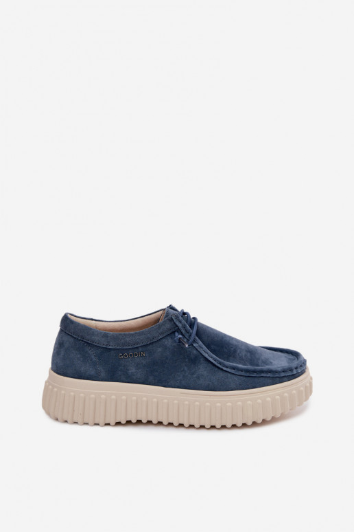 Zapatos azules para mujer de ante sintético con plataforma Jamila