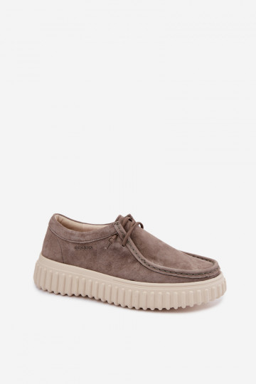 Zapatos de color arcilla para mujer de ante sintético con plataforma Jamila 2