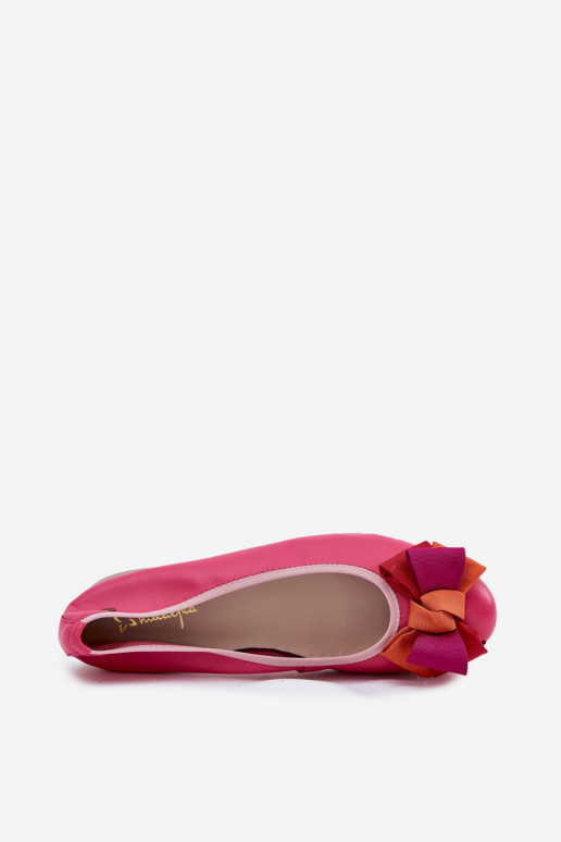 Bailarinas rosas con lazos Tai turiciejka P6801-15