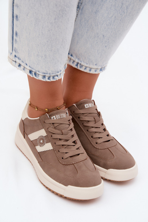 Zapatos deportivos para mujeres Big Star UU274025 en color arena
