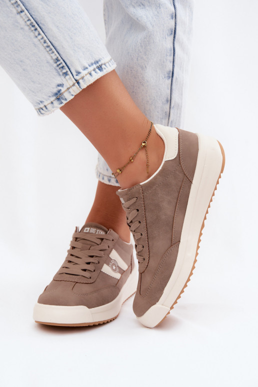 Zapatos deportivos para mujeres Big Star UU274025 en color arena
