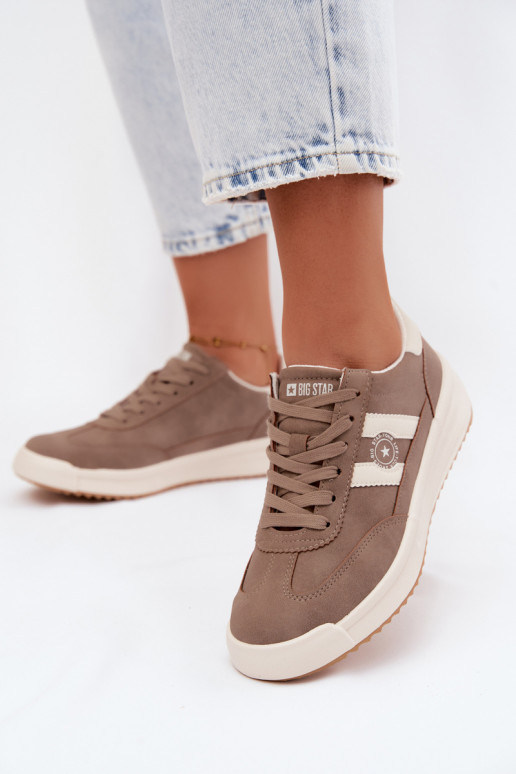 Zapatos deportivos para mujeres Big Star UU274025 en color arena