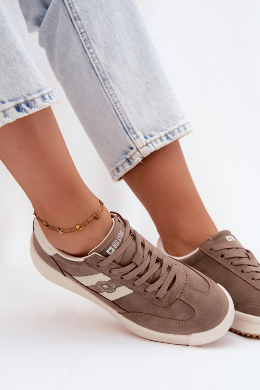 Zapatos deportivos para mujeres Big Star UU274025 en color arena