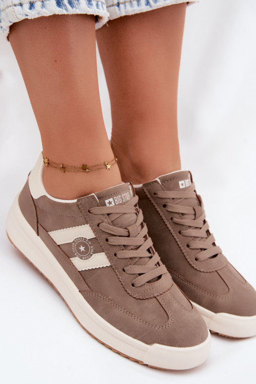 Zapatos deportivos para mujeres Big Star UU274025 en color arena