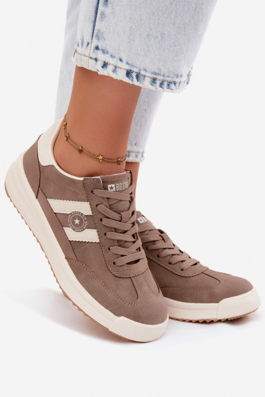 Zapatos deportivos para mujeres Big Star UU274025 en color arena
