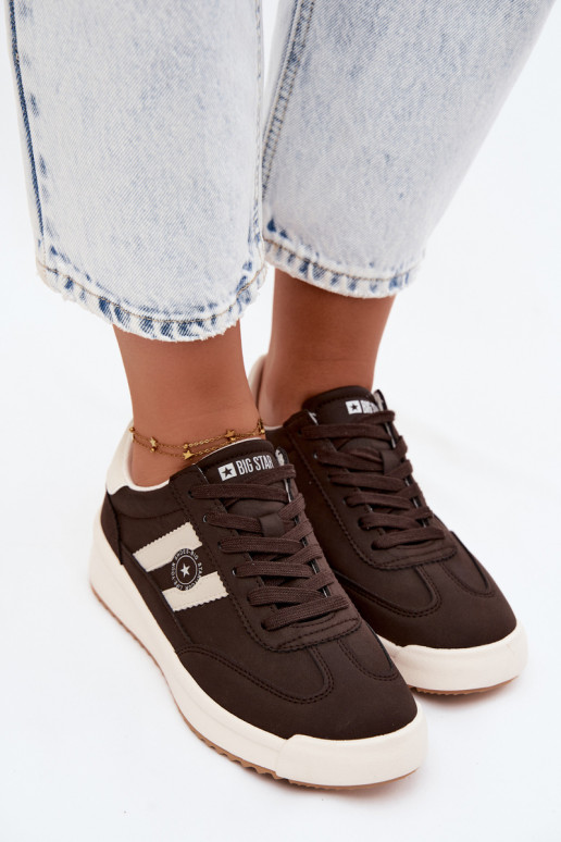 Zapatos deportivos para mujeres Big Star UU274024 en color chocolate