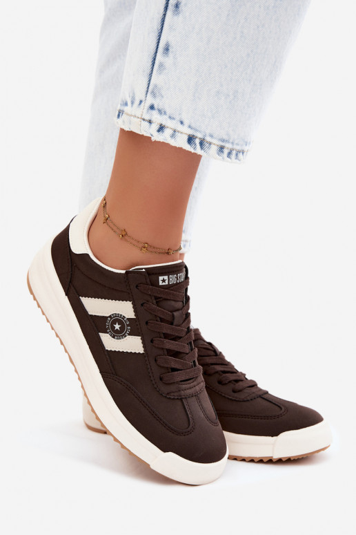 Zapatos deportivos para mujeres Big Star UU274024 en color chocolate