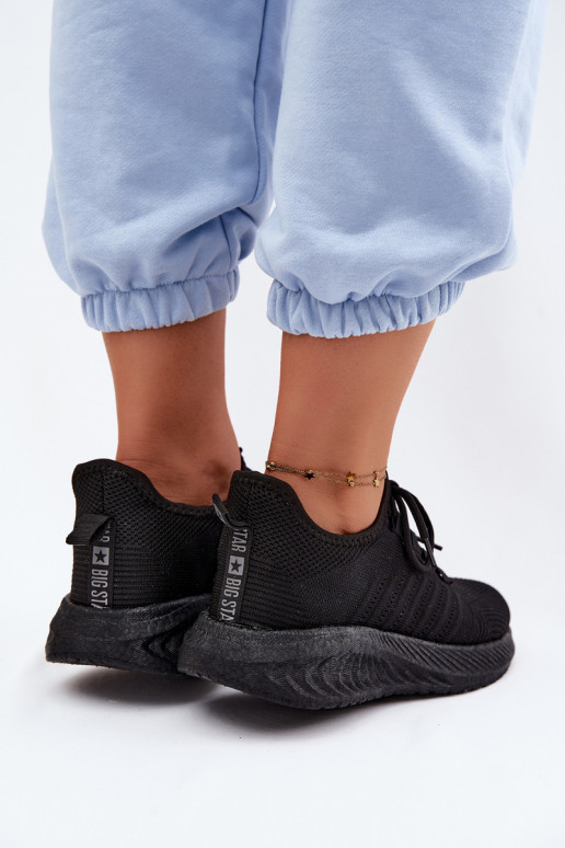 Zapatos deportivos slip-on para mujeres Big Star UU274057 en color negro