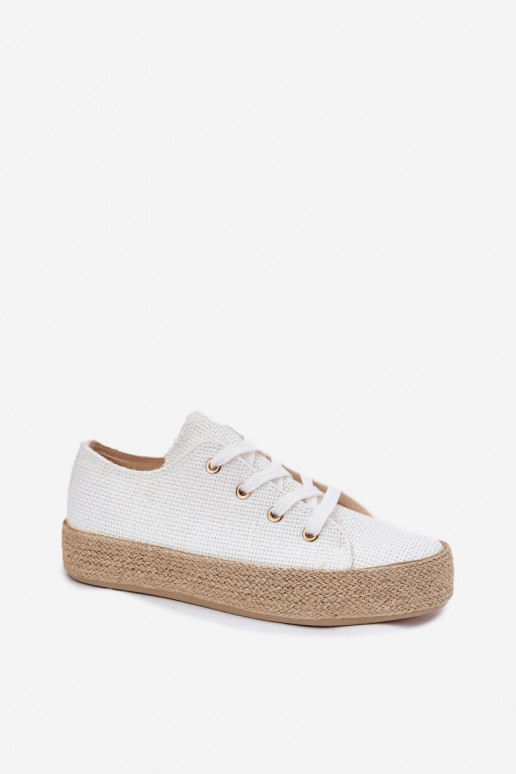 Zapatos casuales blancos de plataforma Princa