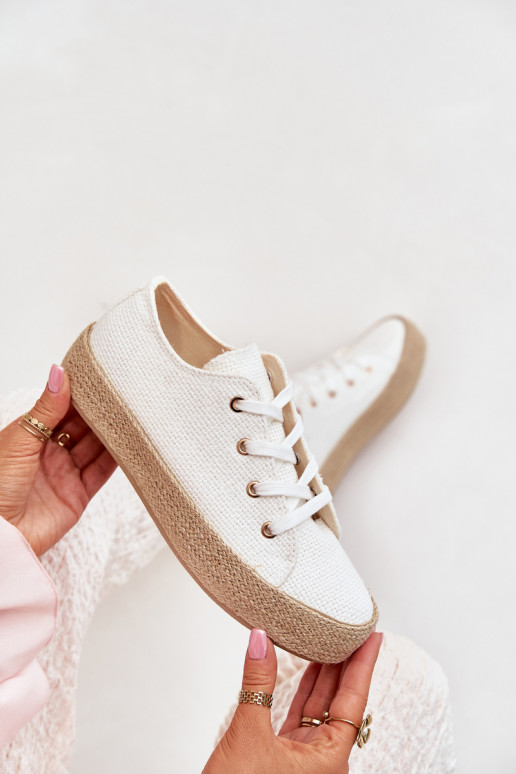 Zapatos casuales blancos de plataforma Princa