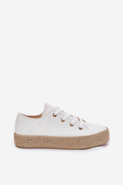 Zapatos casuales blancos de plataforma Princa