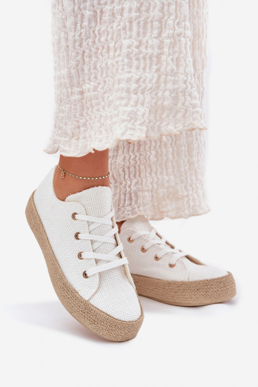 Zapatos casuales blancos de plataforma Princa
