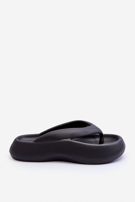 Zapatillas negras para mujer con espuma