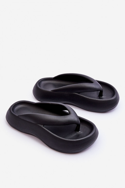 Zapatillas negras para mujer con espuma