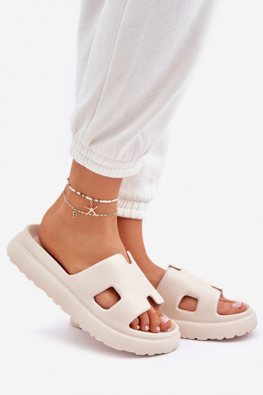 Zapatillas de color marfil ligeras con recortes Neladith