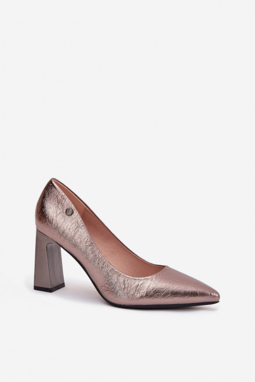 Zapatos de tacón grises Vinceza 62252