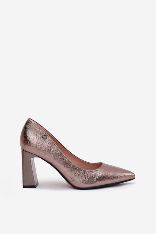 Zapatos de tacón grises Vinceza 62252