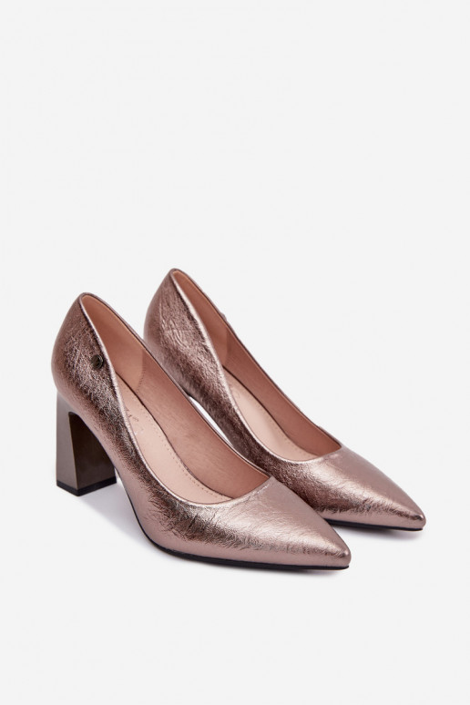 Zapatos de tacón grises Vinceza 62252