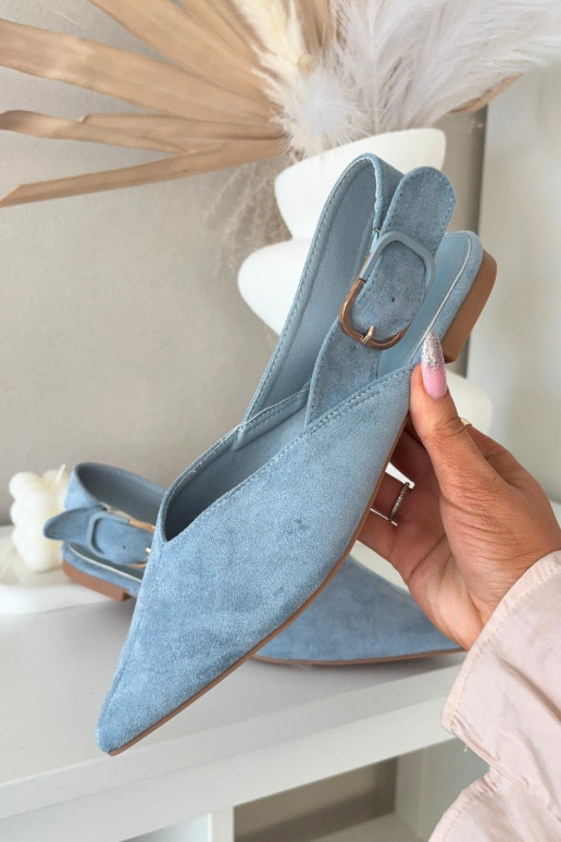 Bailarinas azules para mujer con hebillas Tanelia