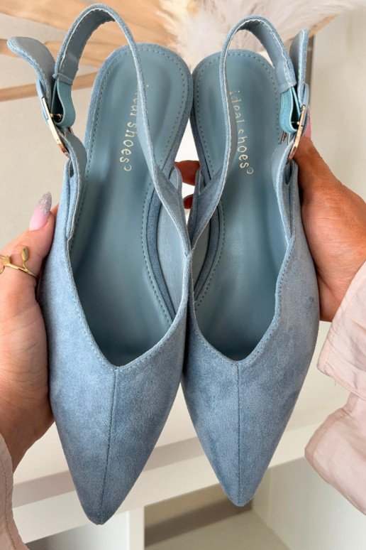 Bailarinas azules para mujer con hebillas Tanelia