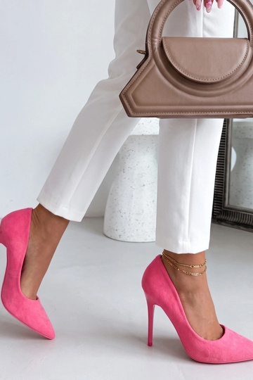 Zapatos de tacón clásicos rosas Nicole 2