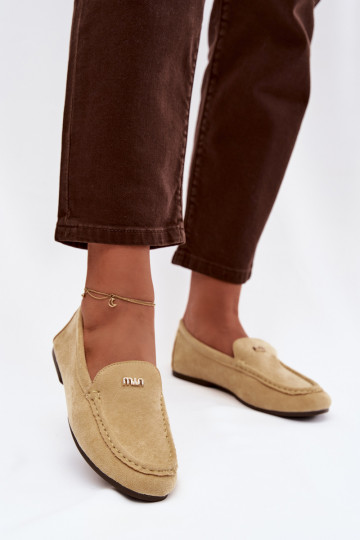 Mocasines amarillos para mujer con detalles dorados Sarivelle