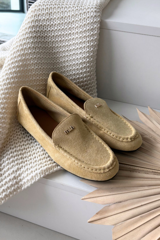 Mocasines amarillos para mujer con detalles dorados Sarivelle