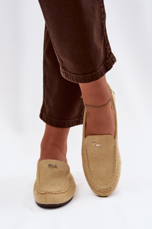 Mocasines amarillos para mujer con detalles dorados Sarivelle