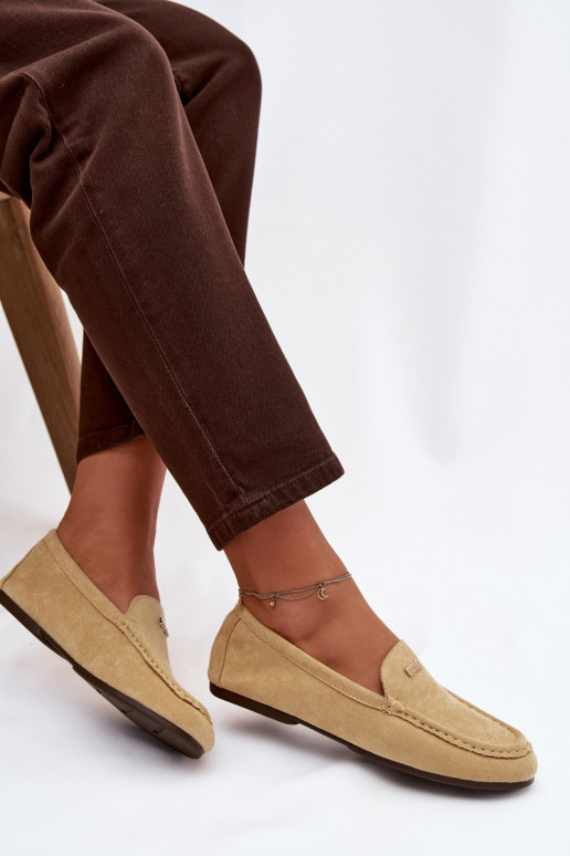 Mocasines amarillos para mujer con detalles dorados Sarivelle