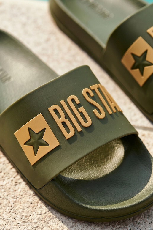 Chanclas para hombres verdes "Big Star SS174360"