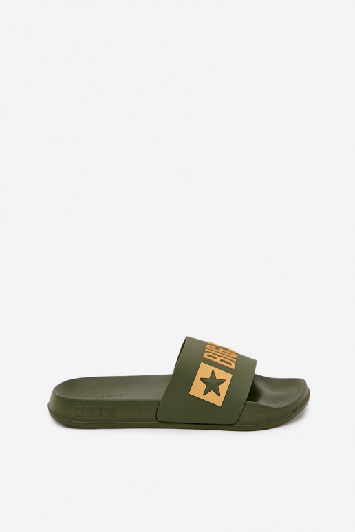 Chanclas para hombres verdes "Big Star SS174360"
