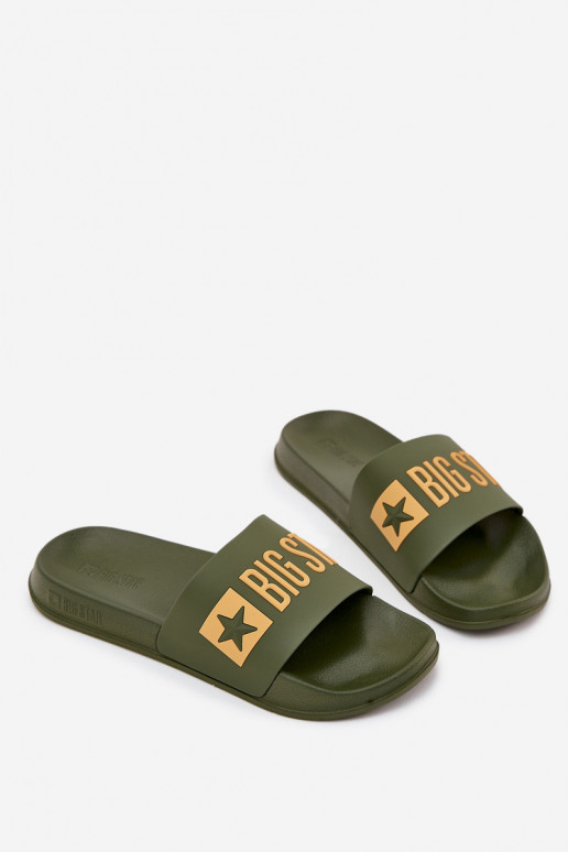 Chanclas para hombres verdes "Big Star SS174360"