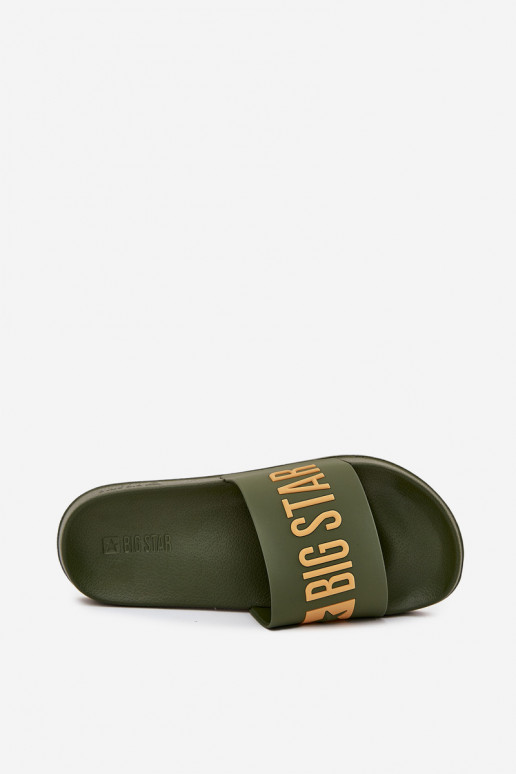 Chanclas para hombres verdes "Big Star SS174360"