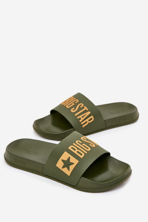 Chanclas para hombres verdes "Big Star SS174360"