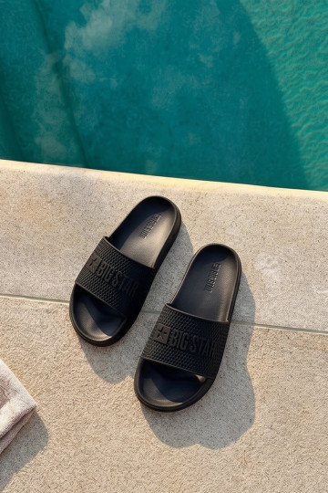 chanclas de hombre con suela ligera Big Star SS174356 en color negro 2