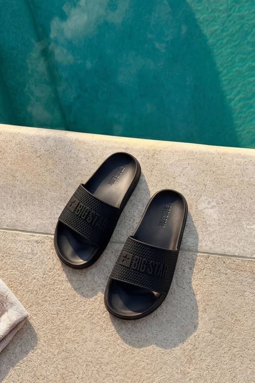 chanclas de hombre con suela ligera Big Star SS174356 en color negro