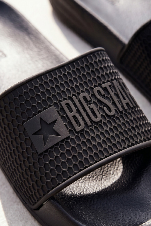 chanclas de hombre con suela ligera Big Star SS174356 en color negro