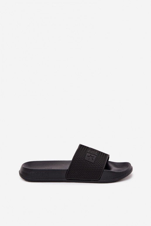 chanclas de hombre con suela ligera Big Star SS174356 en color negro