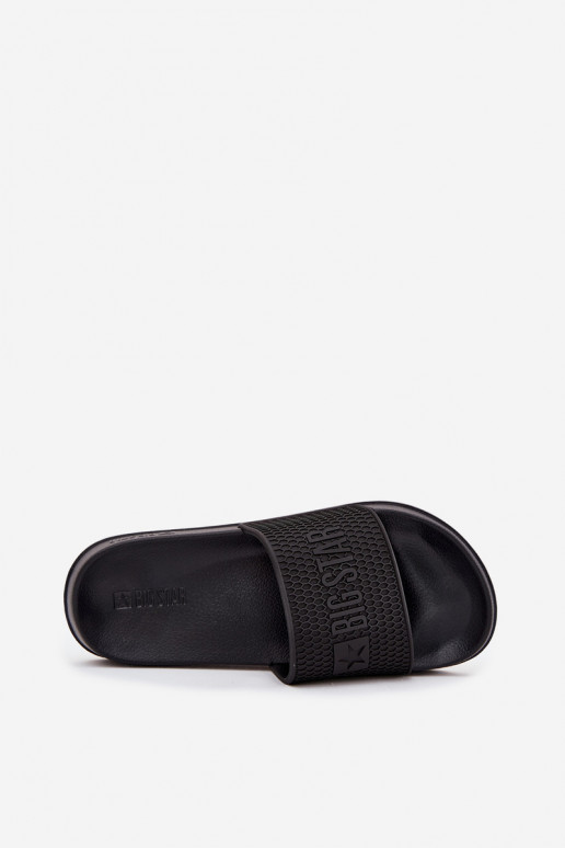 chanclas de hombre con suela ligera Big Star SS174356 en color negro
