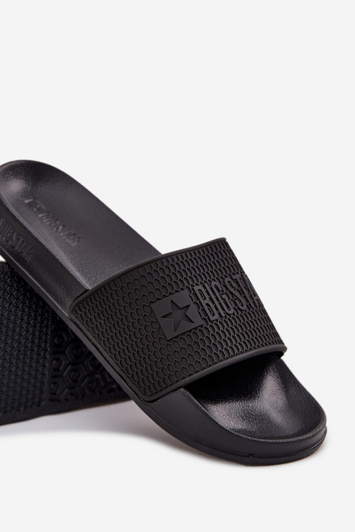 chanclas de hombre con suela ligera Big Star SS174356 en color negro