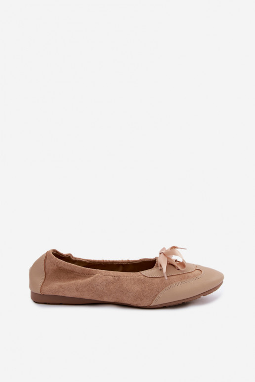 Bailarinas deportivas beige con detalles elegantes Peonia