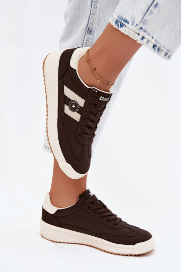 Zapatos deportivos para mujeres Big Star UU274024 en color chocolate