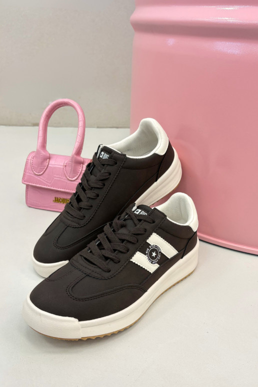 Zapatos deportivos para mujeres Big Star UU274024 en color chocolate