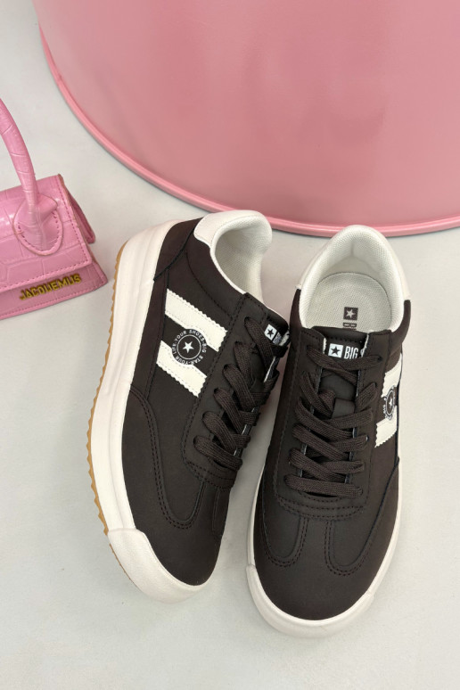 Zapatos deportivos para mujeres Big Star UU274024 en color chocolate